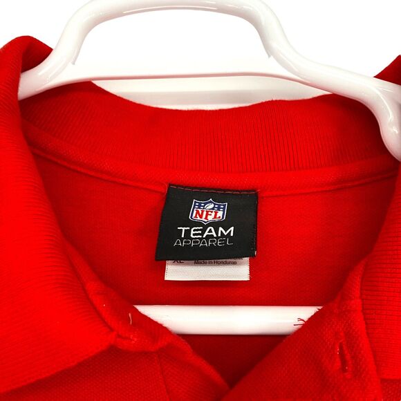 NFL New England Patriots Nike Men Polo Shirt Short Sleeve Red Football Large - Picture 3 of 6